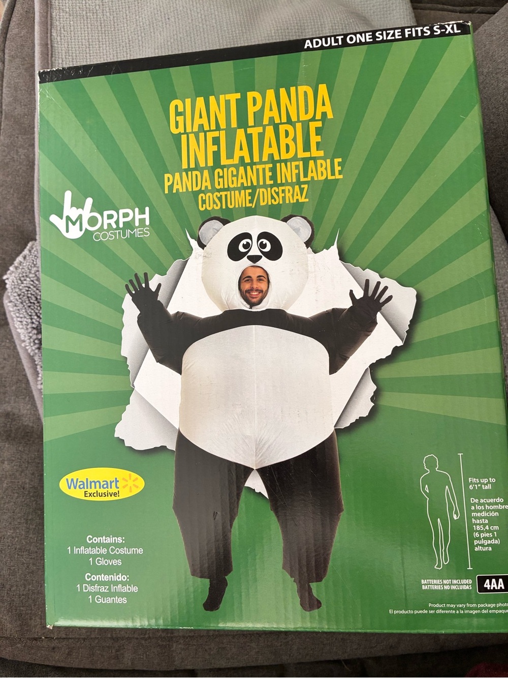 Giant Inflatable Panda Costume - Black & White
